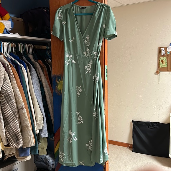SHEIN Dresses Shein Sage Green Maxi Dress Poshmark